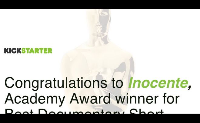 The First Oscar-Winning Film Born from Kickstarter Receives Crowdsourced Gold